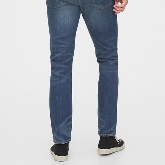 Gap Slim Bettermade Denim Jeans 29/32 Dark Wash + - Picture 8 of 9